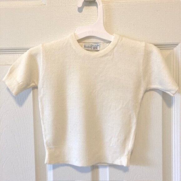 Vintage Baby Toddler Pandora Pandorables White Hand Spun Orlon Sweater 18-24 Mos - Picture 1 of 3